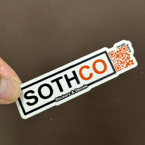 Custom Die-Cut QR Stickers