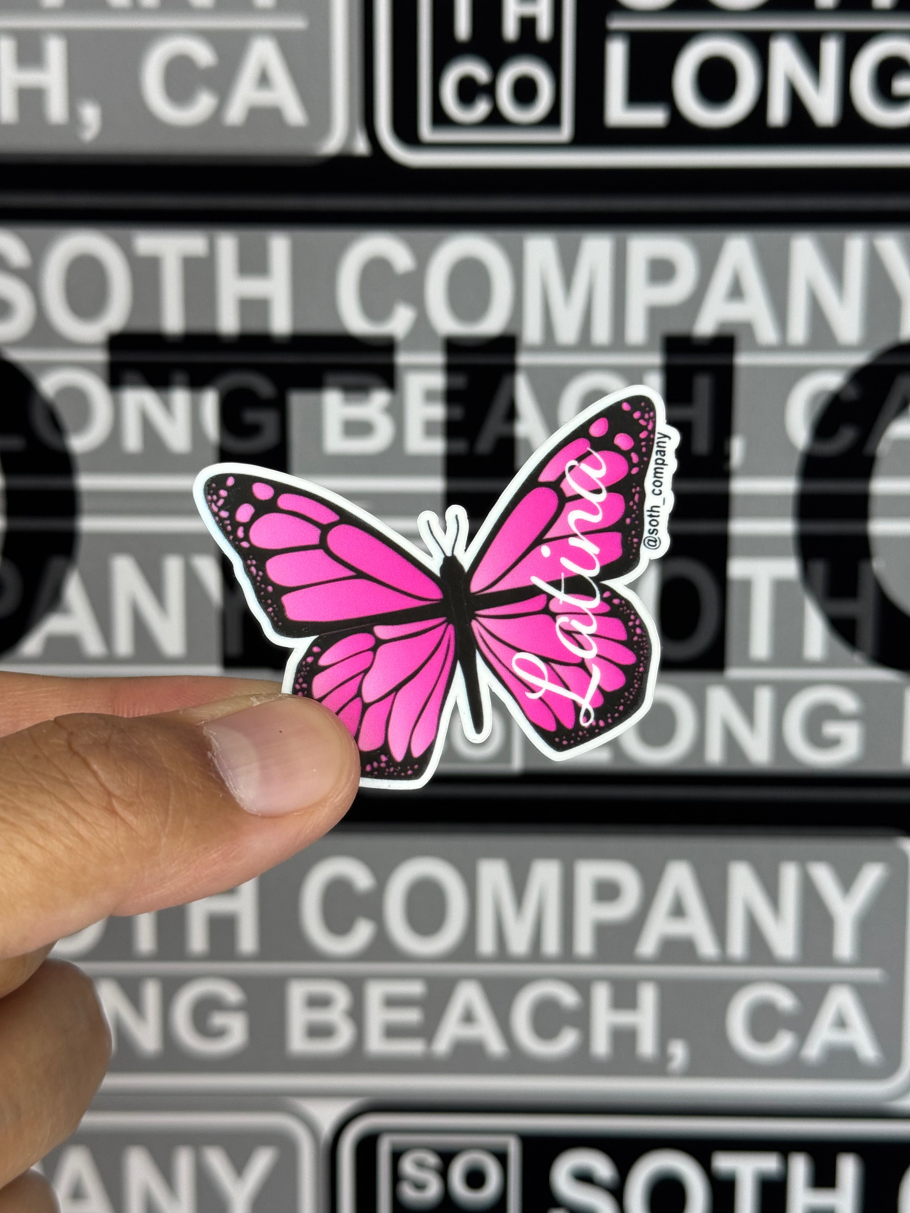 BOLD-Black & Pink Latina Sticker Pack