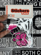 BOLD-Black & Pink Latina Sticker Pack